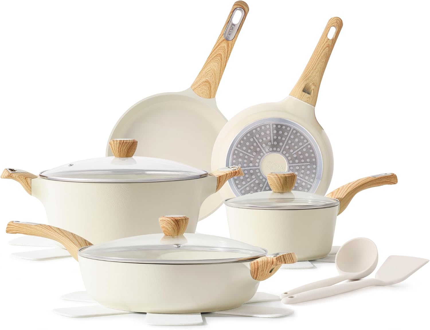 14 Piece Ceramic Non-Stick Cookware Set