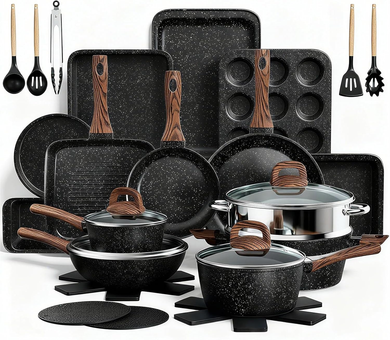31 Piece Induction Cookware and Bakeware Set