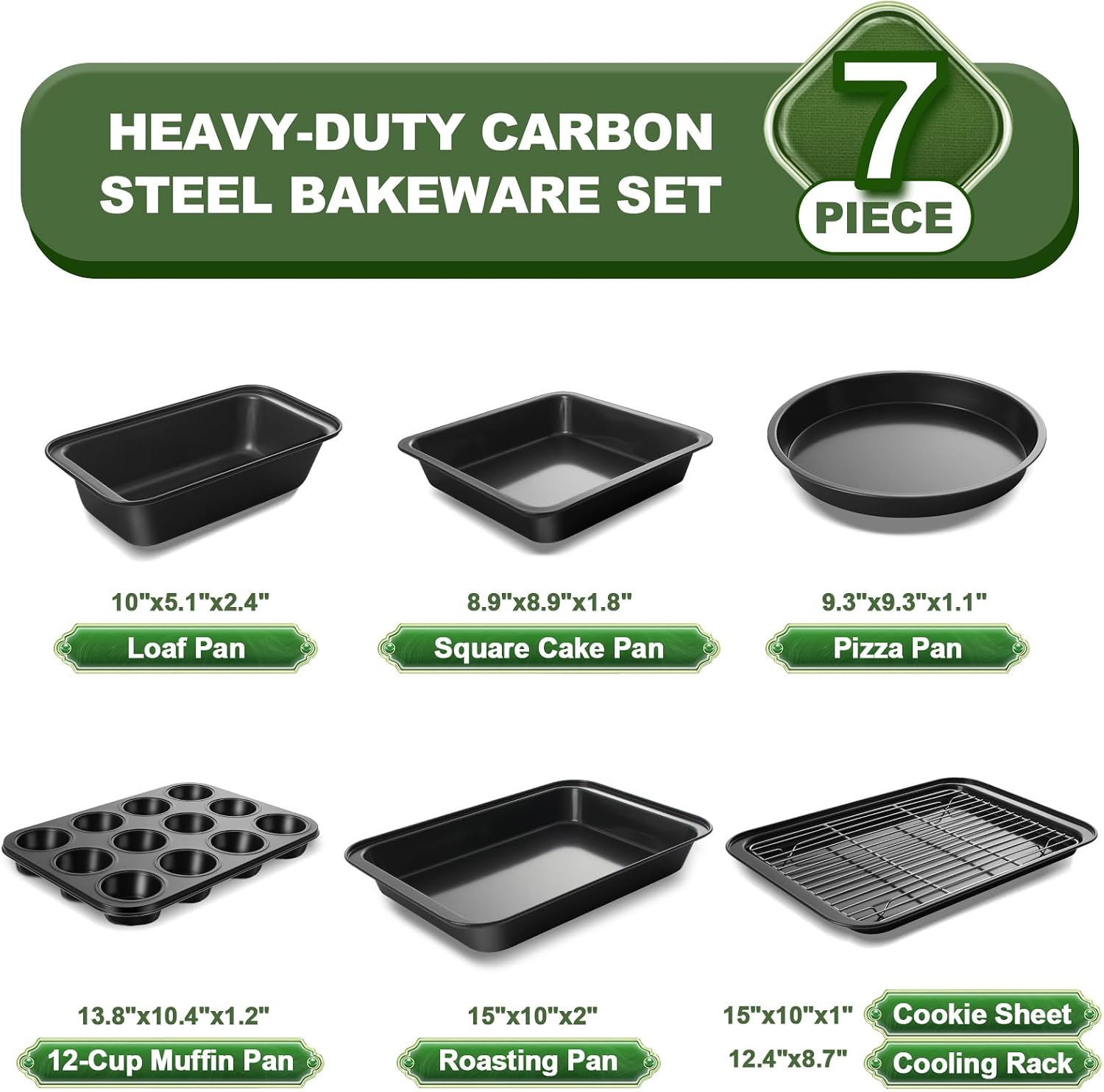 7 Piece Non-Stick Bakeware Set