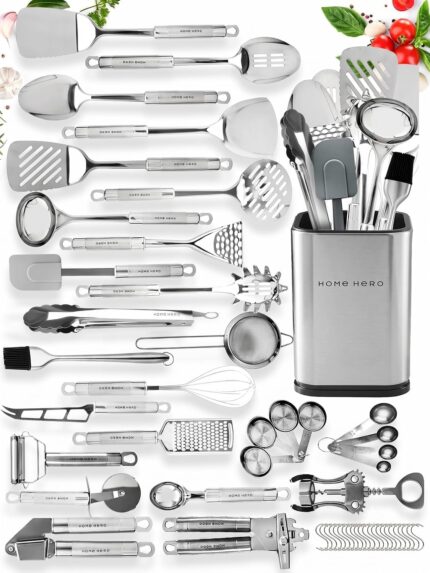 54-Piece Stainless Steel Utensil Set
