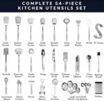 54-Piece Stainless Steel Utensil Set